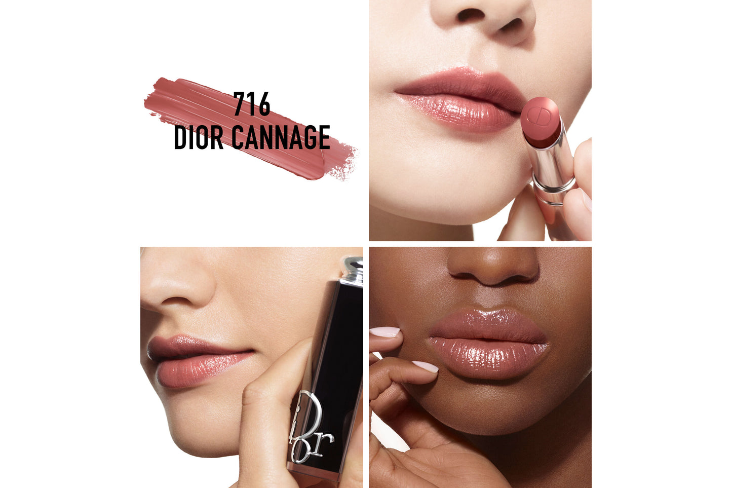 Dior Addict Hydrating Shine Lipstick - 716 Dior Cannage