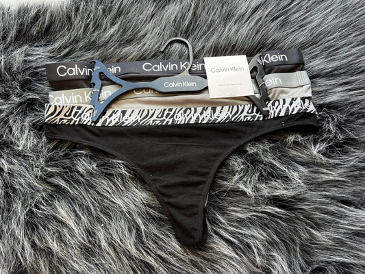 CALVIN KLEIN SET DE 3 THONGS (TANGAS)
