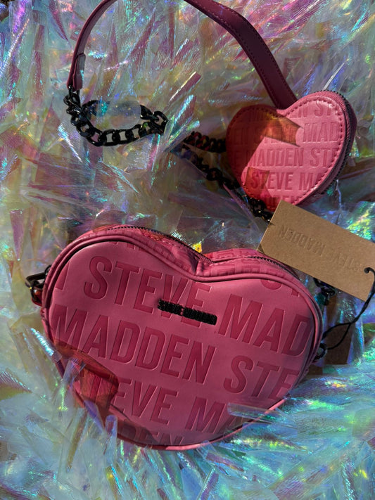 Steve Madden Crossbody Corazón Color Rosa