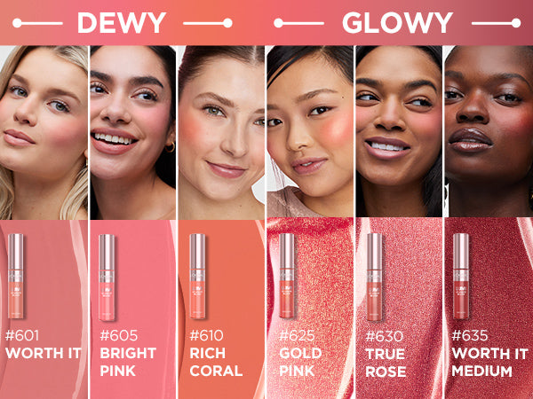 L'oreal Lumi Le Liquid Blush 605 Dewy Bright Pink - Pink Beauty