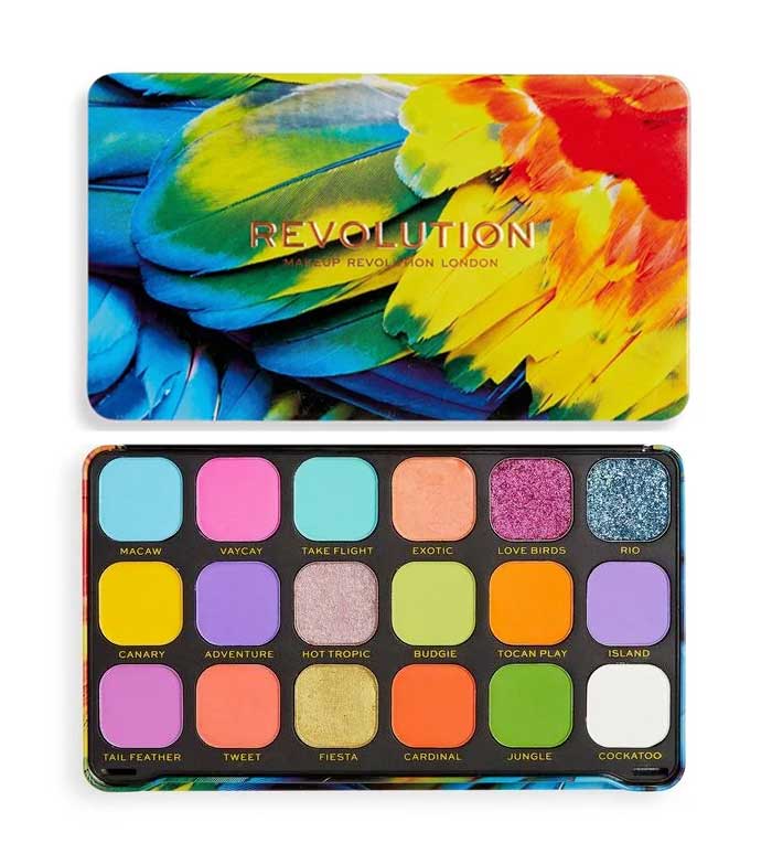 Revolution - Forever Flawless Eyeshadow Palette - Birds Of Paradise - Pink Beauty