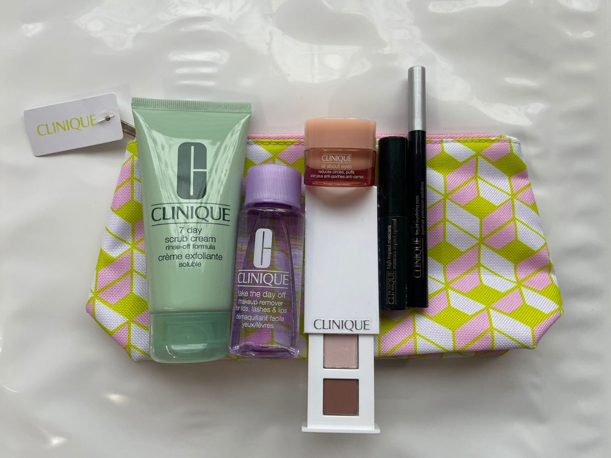 Set Clinique Cosmetiquera 6 Piezas Travel Size - Pink Beauty