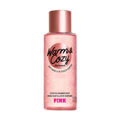 PINK BODY MIST WARM & COZY SHIMMER 250ml - Pink Beauty