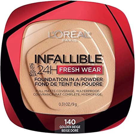 Loreal Infallible 24h Fresh Wear Powder  #140 Golden Beige - Pink Beauty