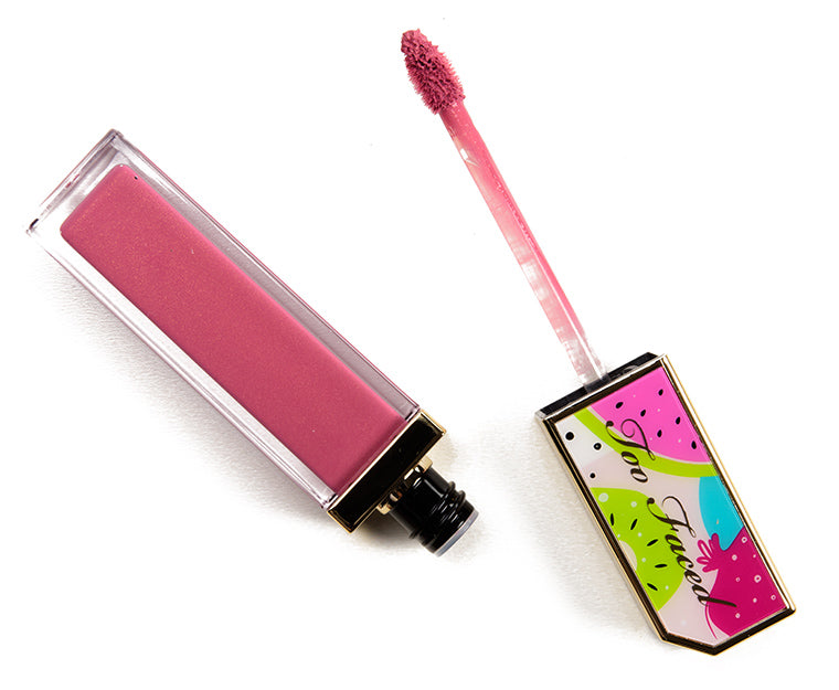 TOO FACED TUTTI FRUTTI JUICY FRUITS COMFORT LIP GLAZE "HOME SLICE" 7ml - Pink Beauty