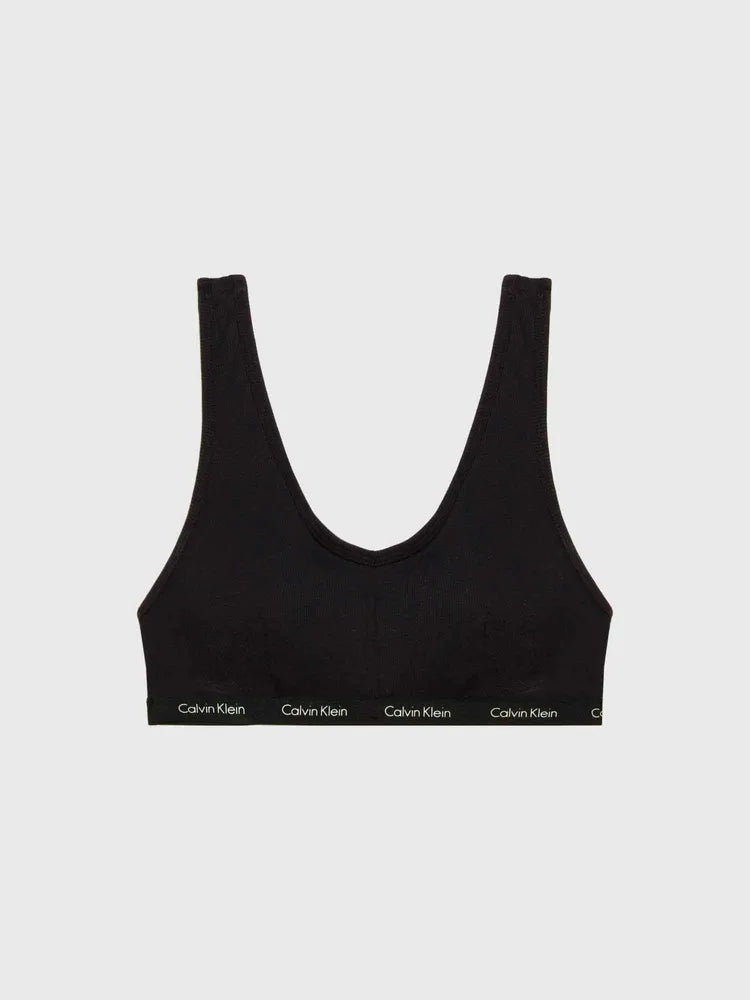 Calvin Klein Bralette Lightly Lined Mujer Negro - M