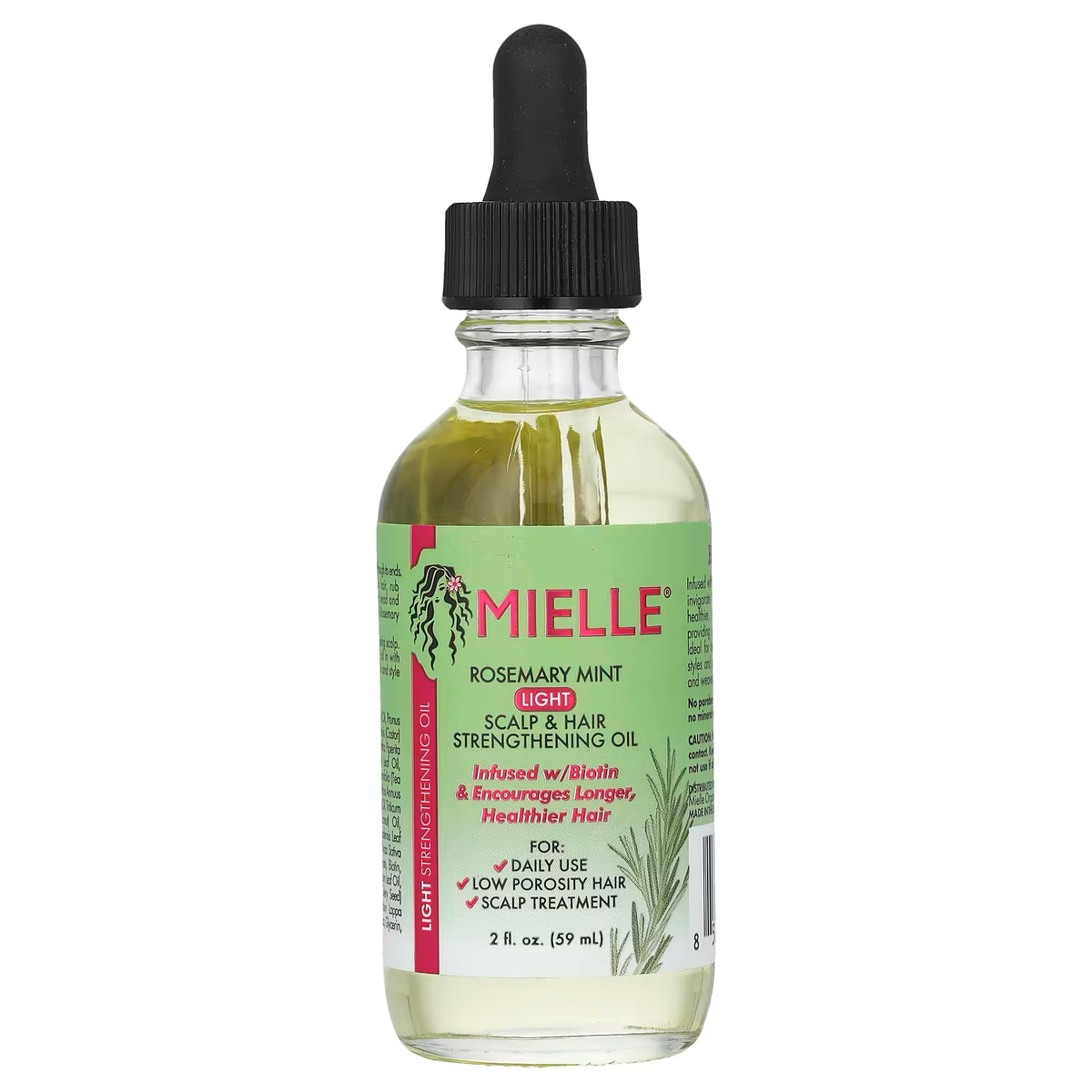 Mielle Rosemary Mint Light & Mint Hair Oil 59mL - Pink Beauty