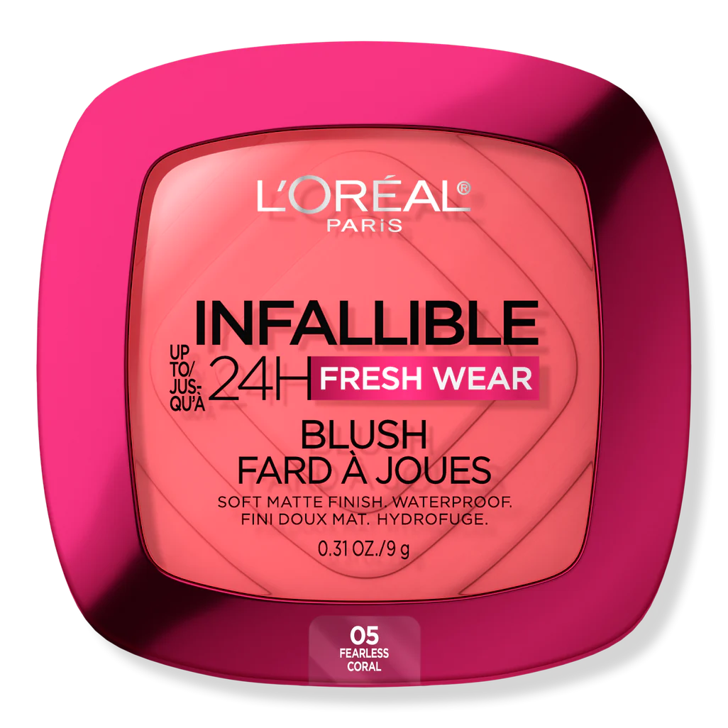 LOREAL INFALLIBLE 24H FRESH WEAR MATTE BLUSH "05 FEARLESS CORAL"