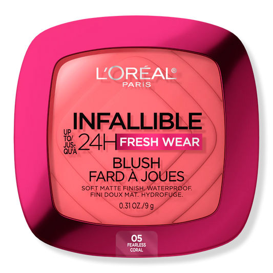 LOREAL INFALLIBLE 24H FRESH WEAR MATTE BLUSH "05 FEARLESS CORAL"
