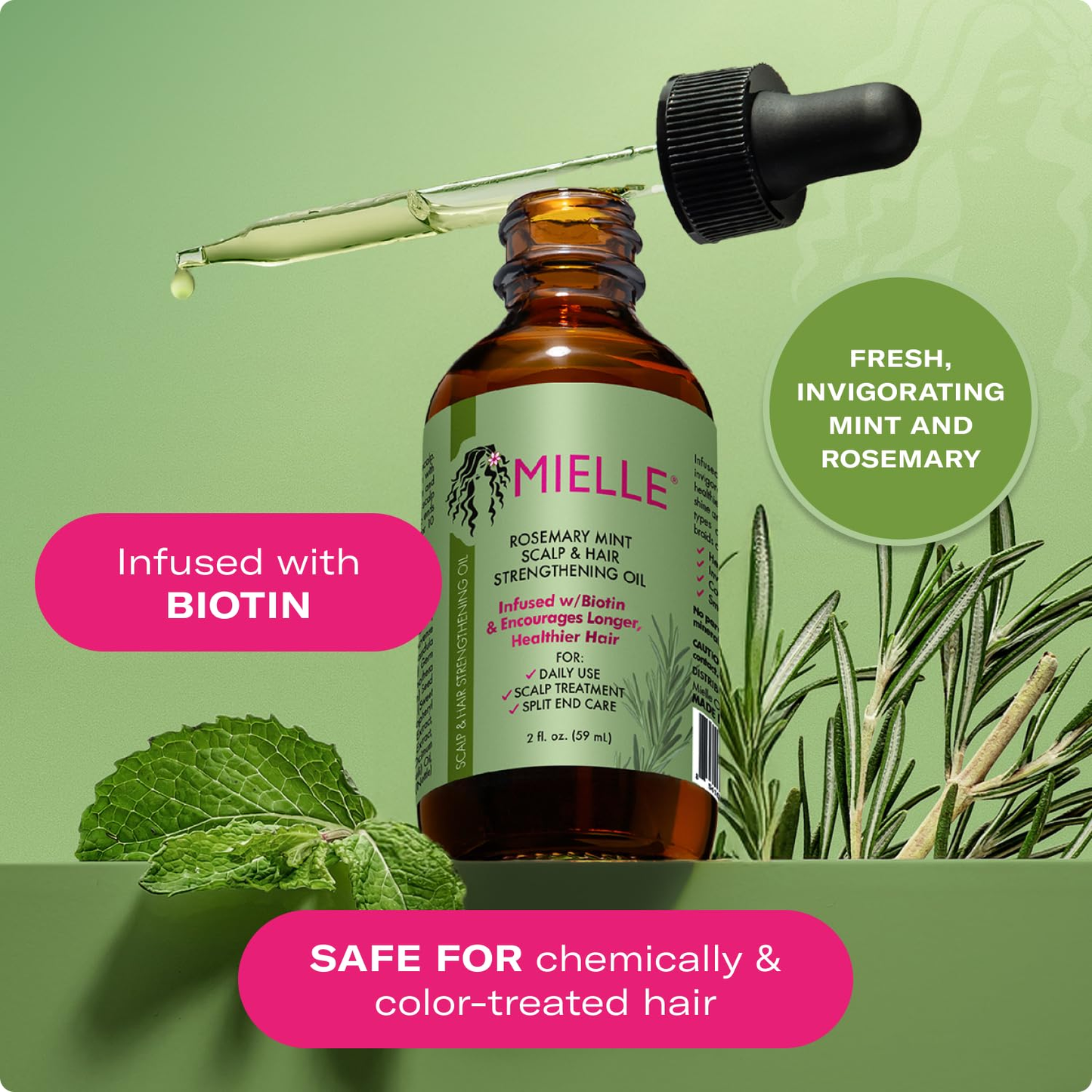 Mielle Rosemary & Mint Hair Oil 59mL