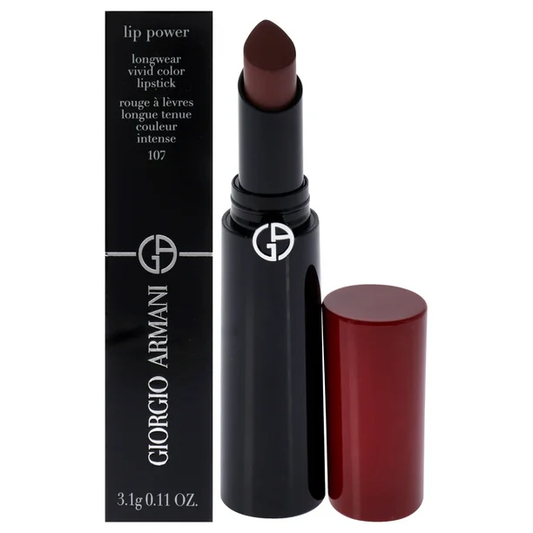 Giorgio Armani Lip Power Longwear Vivid Color Lipstick  107 Sensual 3.1g