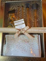 Olivia Grace 24K Gold Makeup Brush Collection - Pink Beauty