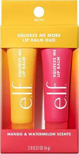ELF COSMETICS  squeeze me more lip balm duo (dúo de bálsamos labiales hidratantes)