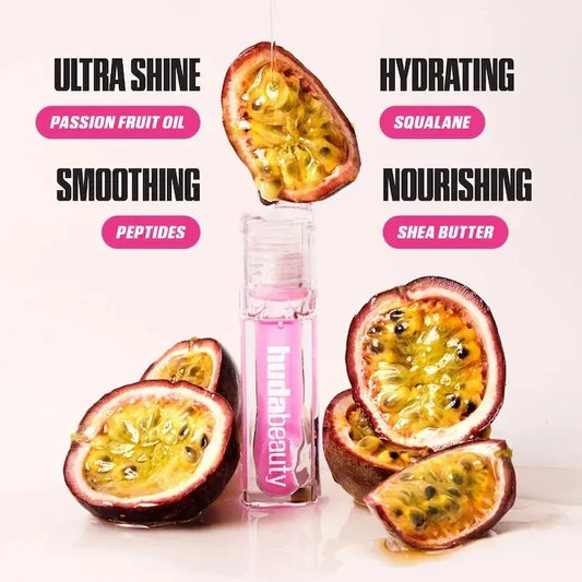 Huda Beauty Juicy Pink Lady Faux Filler Jelly Lip Oil