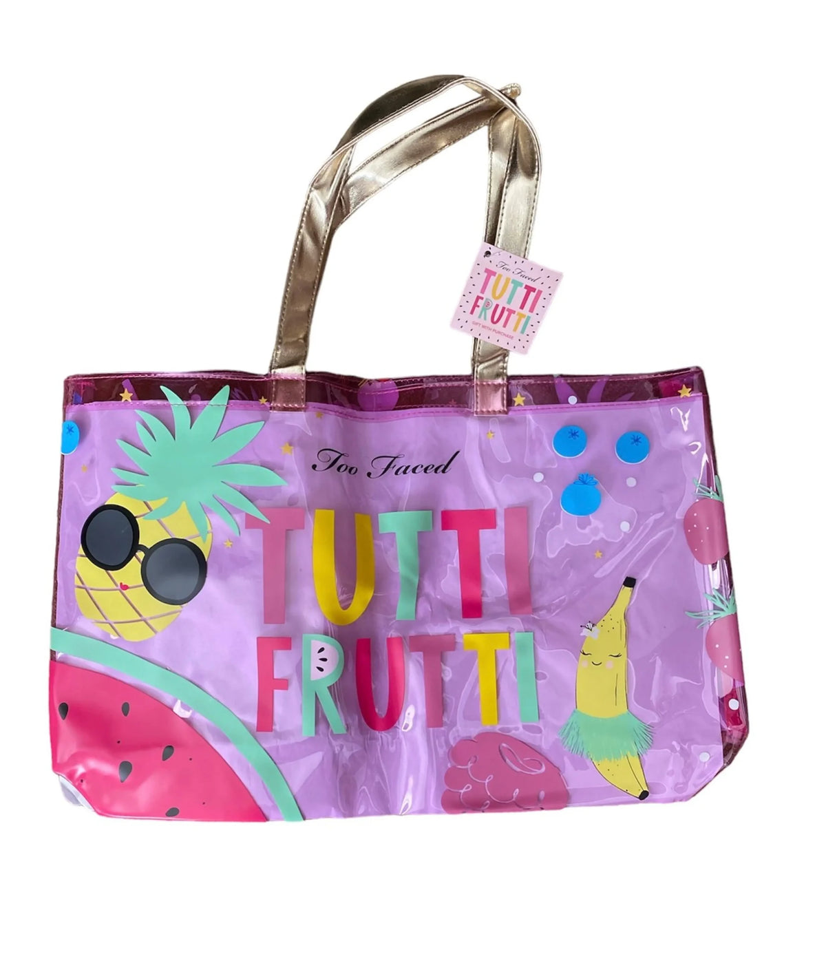 Too Faced Tutti Frutti Bolsa Hule - Pink Beauty