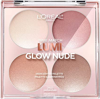 True Match Lumi Glow Nude Highlighter Palette Loreal 760 Moonkissed