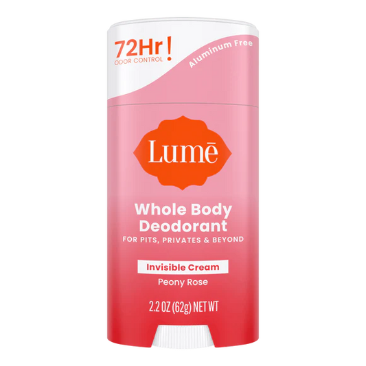 LUME WHOLE BODY DEODORANT INVISIBLE CREAM "PEONY ROSE"