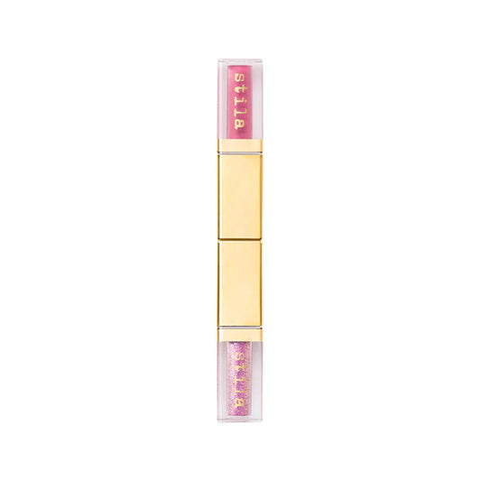 STILA DOUBLE DIP SUEDE SHADE AND GLITTER &amp; GLOW LIQUID EYE SHADOW "PINK MARTINI"