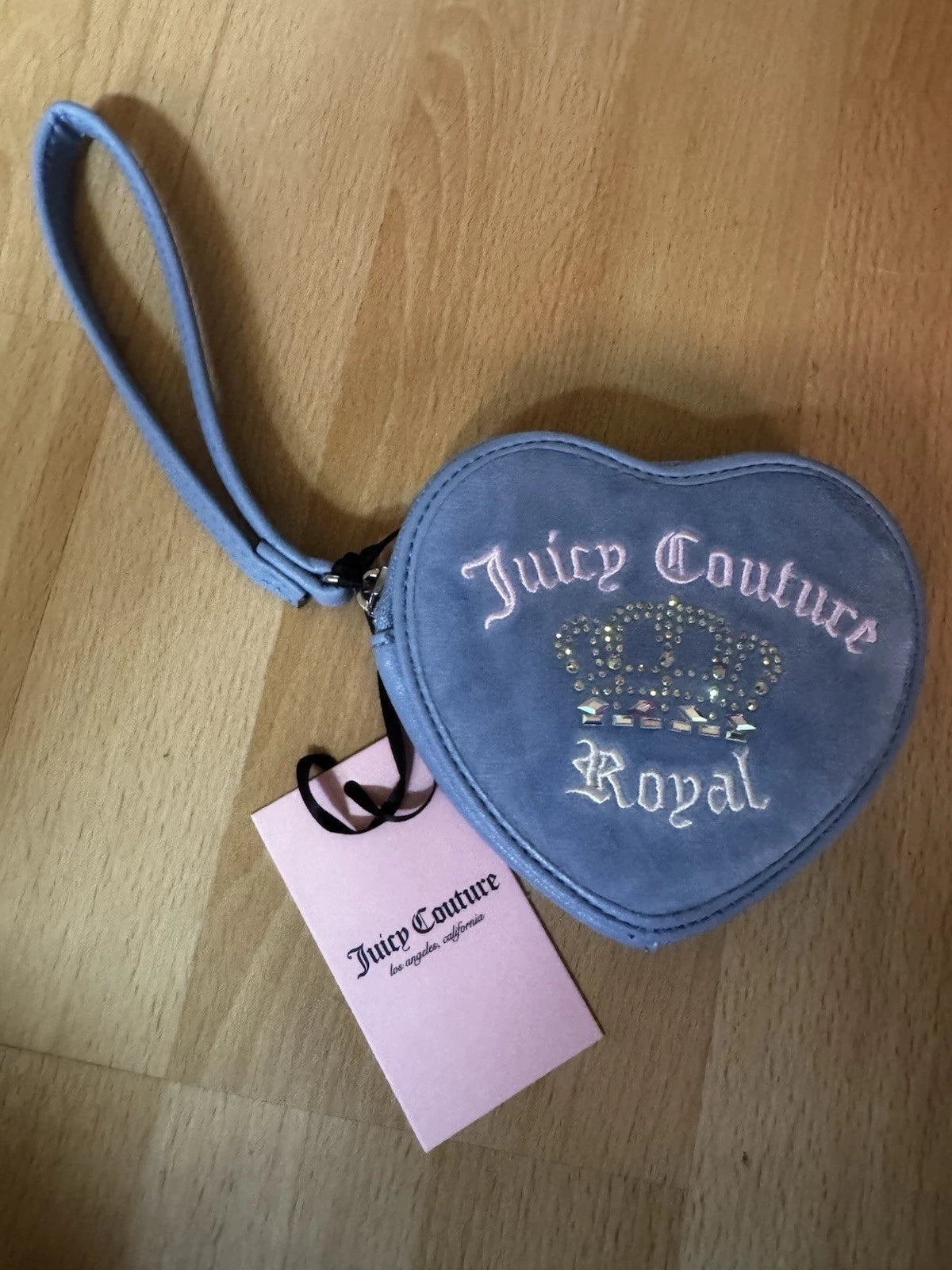 Juicy Couture Heart Za Wallet Dusty Blue