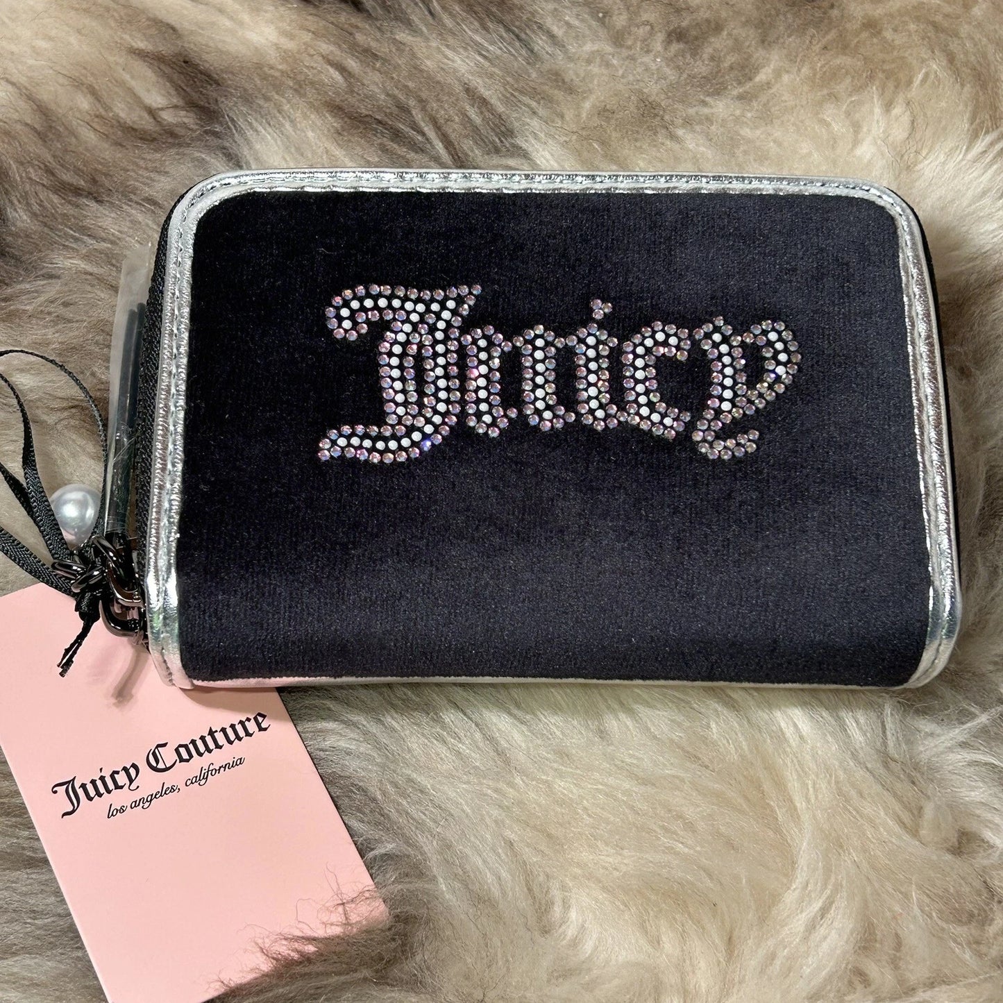 Cartera Juicy Couture String Of Pearls Double Medium Zip Around Wallet
