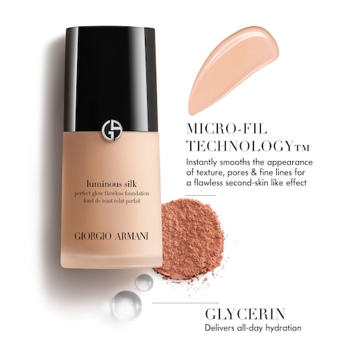 GIORGIO ARMANI  Beauty Luminous Silk Perfect Glow Flawless Oil-Free Foundation 30ML Tono 7.75 TAN GOLDEN