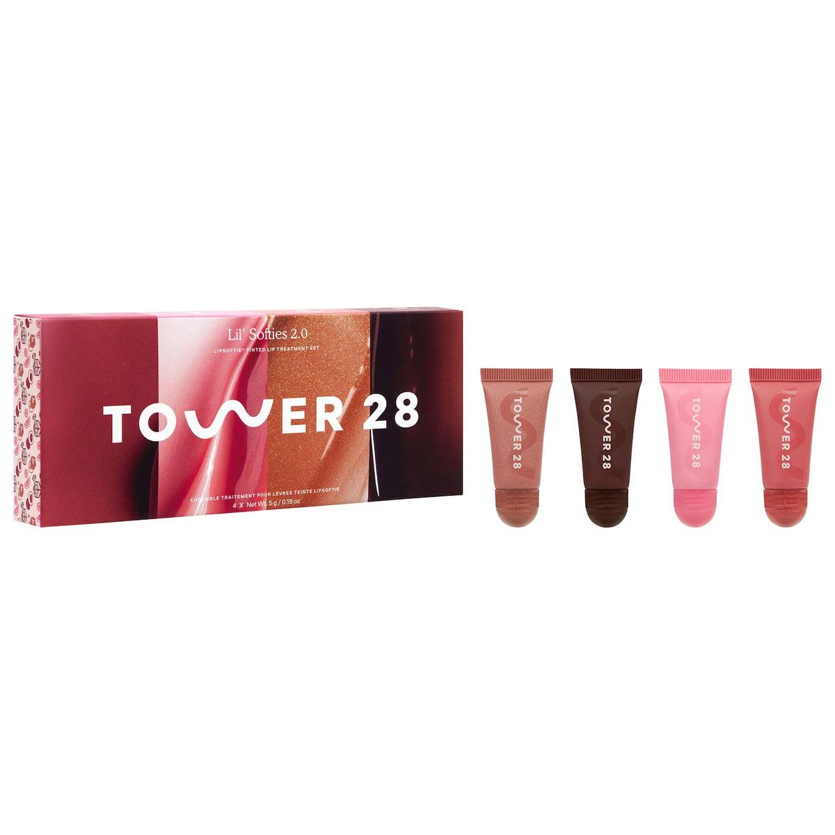 Tower 28 Beauty Mini Lil Softies Tinted Lip Treatment Set - Pink Beauty