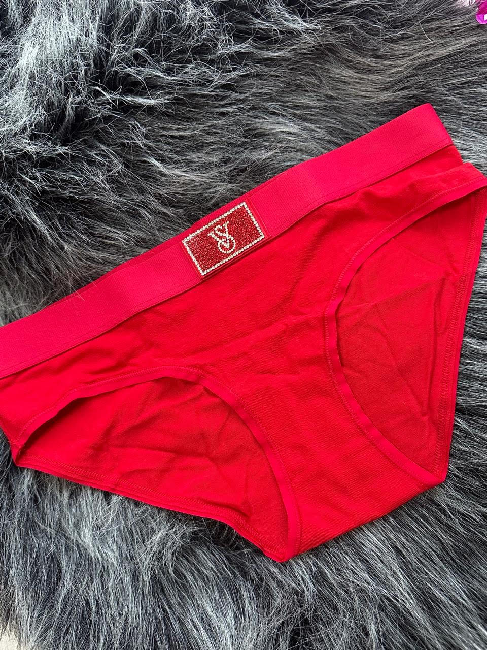 VICTORIA´S SECRET PANTY ROJA BRILLO TALLA S