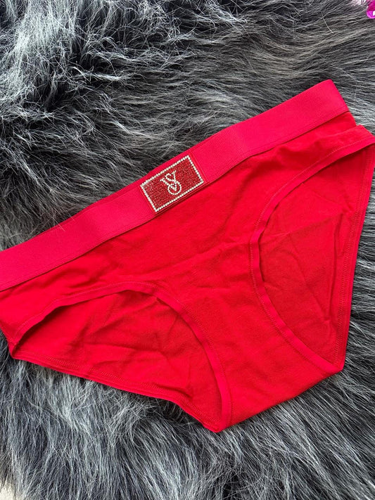 VICTORIA´S SECRET PANTY ROJA BRILLO TALLA S