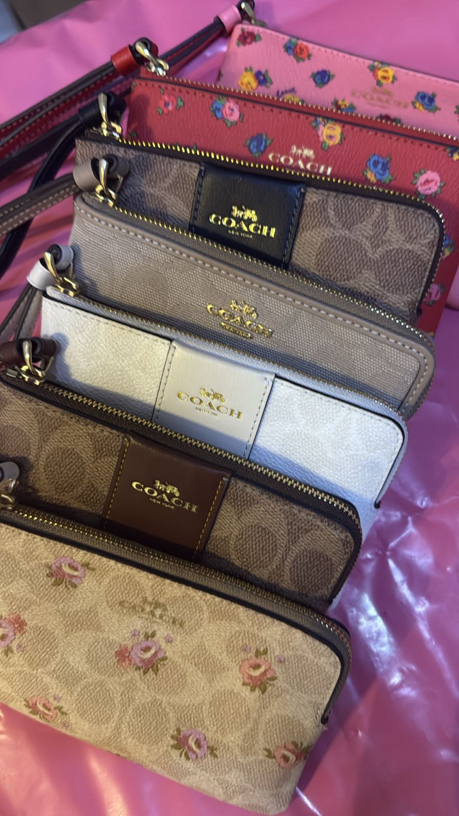 Coach Wristlet - Pink Beauty
